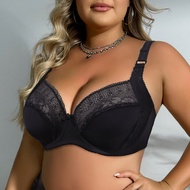 PARIFAIRY Plain Floral Lace Bra for Woman Plus Size Bra with Wire Ultra Thin Underwear 36E 38E 40E 4