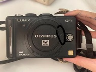 Lightly used 少用 FLAWED 有瑕疵 Panasonic LUMIX DMC GF1 Camera Body 黑色相機機身 Only (Black) Genuine 正貨