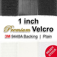 Velcro Tape/ Loop & Hook/ Magic Tape/ Fastener Premium - 1 inch 1in 1” 25mm 2.5cm 3M 9448A Pelekat S