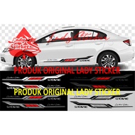 Cutting sticker car civic sticker honda civic car sticker