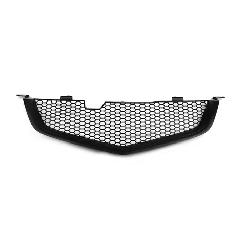 Upper Bumper Hood Mesh Grid Racing Grill Front Grille For 2003-2005 Honda Accord CL7 Euro R Acura TS