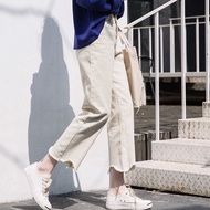 Quần Jean Ống Đứng Tua Gấu Quần Jean Cạp Cao Tôn Dáng_Mẫu Mới Nhất J18