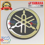 R25 / Y15ZR Y15 SILVER LARGE 3D LOGO (DIAMETER 4.5CM TEBAL 0.2CM) / EMBLEM TUNING FORK MARK - 1WD-F4