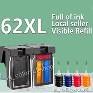 For HP 62 Ink HP 62XL Black HP62XL Ink Cartridge Compatible for HP 5540 5541 5542 5543 5544 5545 554