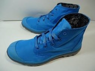 *~9527~* 2014年 5月 PALLADIUM 藍色 WATERPROOF 防水 尼龍布 雨傘布 登山鞋 工作鞋 女鞋