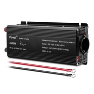 Pure sine wave 1500W/2200W/2600W Peak DC 12V to AC 220V Series Voltage Transfer Converter Universal/