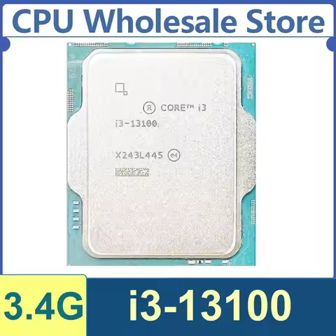 Intel Core I3-13100 4 Core 8 Thread 3.4GHz 60W 12MB Cache 10nm Raptor Lake DDR5-4800 / DDR4-3200 SRP