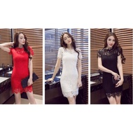 Woman Dress Office Dress Dinner Dress Evening Gown Lace Dress