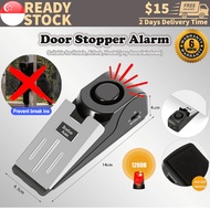 [SG READY STOCK] Door Stopper Alarm Window Stopper Alarm Strong Door Stop Alarm Wedge Shaped Stopper Home Travel #AE392