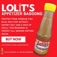 Gabriella's Eshop Lolit's Special Appetizer Bagoong Ginamos Salted Fermented Anchovies Sawsawan