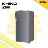 KHIND 150L Single Door Refrigerator RF160 Peti Sejuk 2 Pintu (Inox)