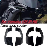 Motorcycle Carbon Fiber Fixed wing Accessories spoiler Aerodynamic Winglet For Yamaha YZF R1 2015-20