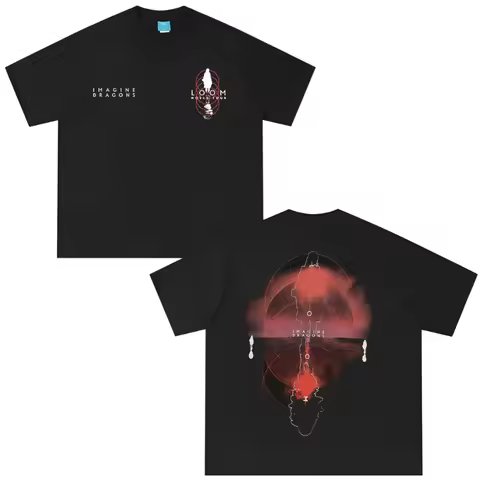 Imagine Dragons Band Loom World Tour 2025 T-shirt Hommes Femmes Vêtements Rock Punk Gothique Décontr