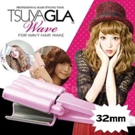 สินค้าใหม่ TSUYAGLA WAVE เครื่องหนีบผมลอนเมอร์เมดลอนมาม่า ขนาด 32mm รับประกันสินค้านาน 3 เดือน ขายดี