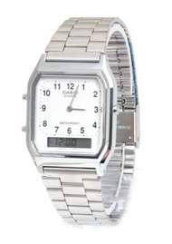 CASIO VINTAGE SILVER AQ 230A 7B