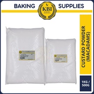 CUSTARD POWDER (MACADAMS) 500G/ 1KG Tepung Kastard/ Custard Flour/ Custard Powder/ Baking Custard