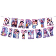Hot Movie K-POP Party Decorations Banner For Kids Birthday Party