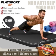 Yoga mat NBR Exercise Workout mat Soft Non-Slip Gym mat With Strap