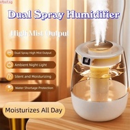 SFBSF Digital Display Humidifier, White Color Digital Display Dual Mist Humidifier,  With Diffuser D