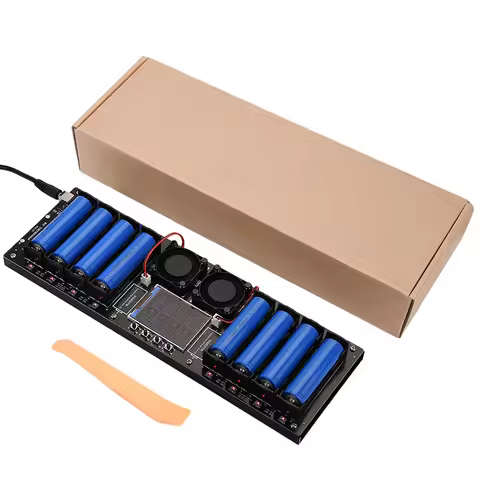 18650 Lithium Battery Capacity Tester Module 8 Channel Battery Tester Type-C MAh MWh Digital Battery