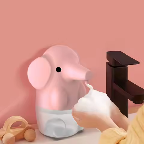 Cute Elephant Automatic Foaming Soap Dispenser Touchless Hand Soap Dispenser Rechargeable Dish Soap 