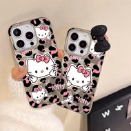 Fashion 3D Hello Kitty Jewelled Bowknot Case For Realme 15 Pro 15T C73 12 13 14 Pro Plus 11 C33 C21 