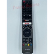 The remote control is used with sharp TV. model GB326WJN4  gb346/gb326 ** this model has voice comma