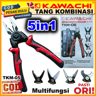 Tang Kombinasi Kawachi TKM-05 Multifungsi 5in1 Uk 7 Tang Pemotong Besi Tang Crimping Tang Capit Tang