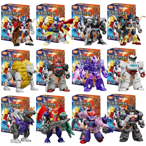 Blokees Transformers Building Blocks Defender Version Optimus Prime Bumblebee Robot Cartoon Anime Tr