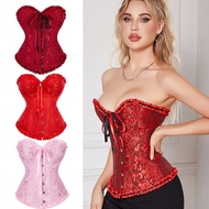 Jacquard Ribbon Brocade Plus Size Corset XS-6XL