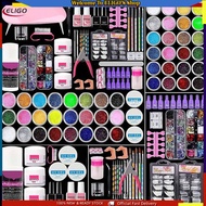 Full Set Acrylic Nail Art Kit UV Lamp Acrylic Powder Liquid Set Manicure Art Set A+ Nail Art Accesso
