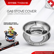Swiss Thomas Stove Wind Guard Stainless Steel Kitchen Accessory Double Layer Gas Sheild