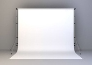 BACKGROUND LATAR FOTO STUDIO PUTIH 6 x 2,5 meter