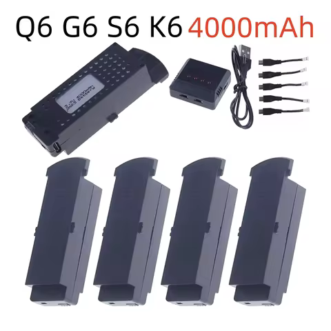 For Q6 G6 S6 8K RC Quadcopter Spare Parts 3.7V 4000mAh Drones Battery
