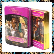 The Romance Angels Oracle Card in a Tin Box | Portable Size 10.3x7.2cm | 44 Sheets Tarot Card Deck |