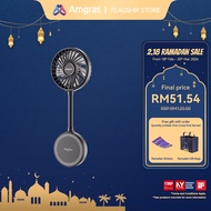 Amgras MagFan mobile phone magnetic fan portable desktop bracket kipas handheld adjustable speed bac