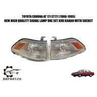 Toyota Corona At 171 St171 (1990-1995) Signal Lamp Lampu Signal Angle Lamp With Socket One Set Kiri 