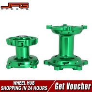 ขอบดุมล้อด้านหลังด้านหน้าแบบสมบูรณ์สีเขียวแข่ง JFG สำหรับ KX250 KX250F อุปกรณ์เสริมจักรยานสกปรกมอเตอ