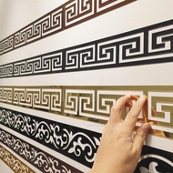 12 Pieces 20cm*5cm/7.87 Inch*1.96 Inch Modern Geometric Mirror Sticker Set For Stylish Wall Decorati