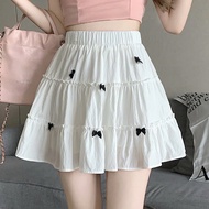 Chân Váy Xòe Đính Nơ 3 Tầng Vải Xốp Phong Cách Hàn Quốc Dễ Phối Đồ CV87NO