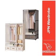 S-wholesale Japanese Style Stainless Steel Rods Extra Thick Clothes Wardrobe Easy Assemble Durable D