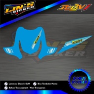 Transparent striping sticker custom carburetor icon sport 088