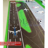 REPLIKA 2x1 Meter Runway Floor Game Toy Miniature Airplane Replica Pacu Airport Airport Airplane Sim