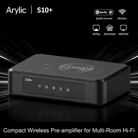 Arylic S10+ Compact Wireless Pre-amplifier for Multi-Room Hi-Fi