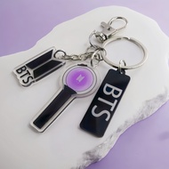 Kpop BTS Lightstick Pendant Keychain light stick keyring Jewelry Bag Car Key Pendants Keychains bag 