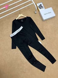 CK男士無痕剪裁保暖套裝（上衣+褲子）｜熱引力3.0保暖內衣｜Outlet原廠正品｜香港免運