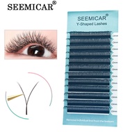 SEEMICAR YY 3D 4D 5D W Shape Volume Eyelash Extension Individual Eyelash W Weave Clover Lash Private