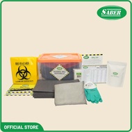 Saber UNIVERSAL SPILL RESPONSE KIT - CLEAR BOX 10 LITER - SU10-SK/CB