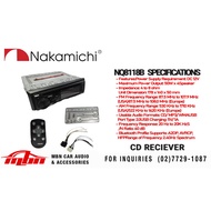 Nakamichi NQ811B Bluetooth CD USB AUX AM/FM Car Stereo Receiver, Single Din Car Stereo