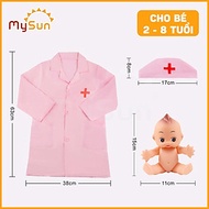 Bộ đồ chơi bác sĩ sỹ cho bé gái trai khám bệnh răng nha khoa cao cấp - Áo bác sĩ y tá hướng nghiệp M